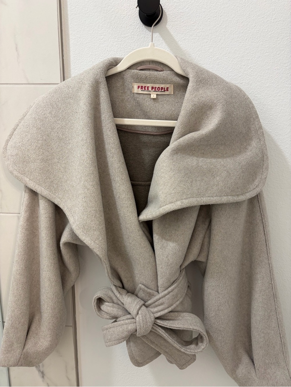 Free People Mina Jacket in Heathered Coffee Size S